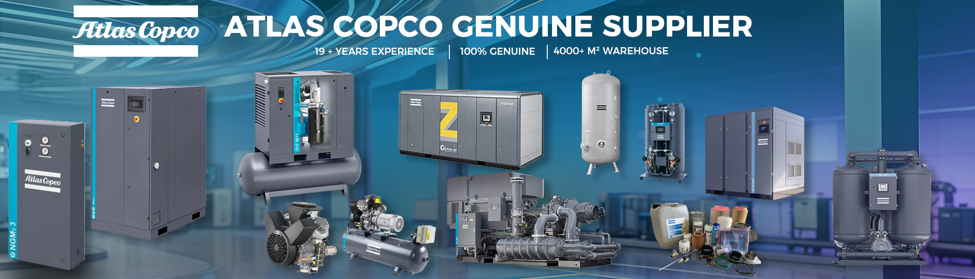 Kwaliteit Atlas Copco stationêre luchtcompressor Fabriek